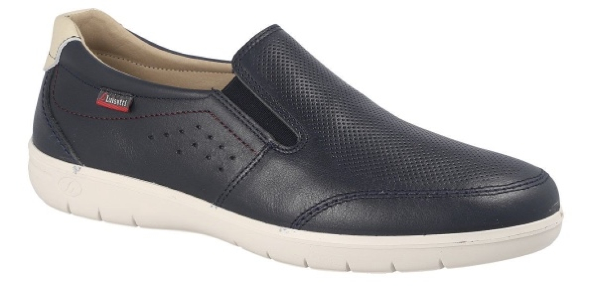 Zapato mocasín en piel marino para hombre de LUISETTI. H-298