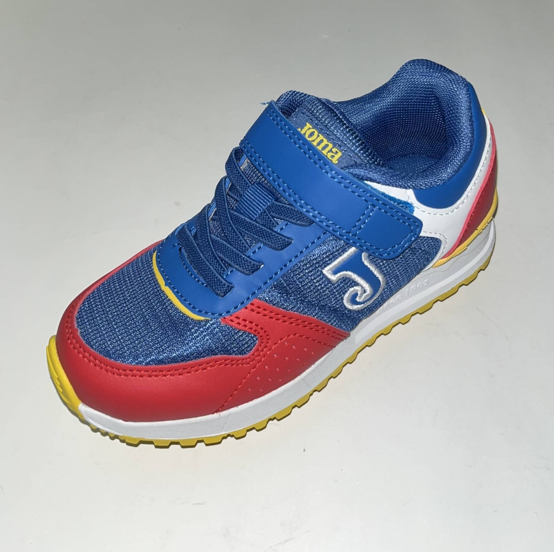 Zapatillas JOMA modelo TORNADO con belcro en azulón. D-117