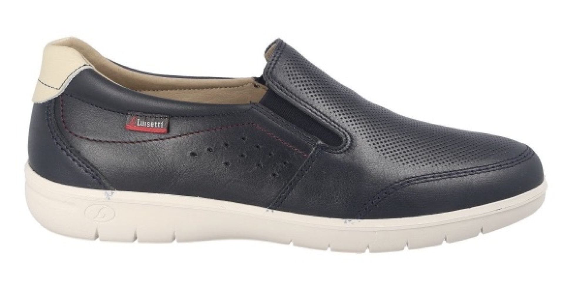 Zapato mocasín en piel marino para hombre de LUISETTI. H-298