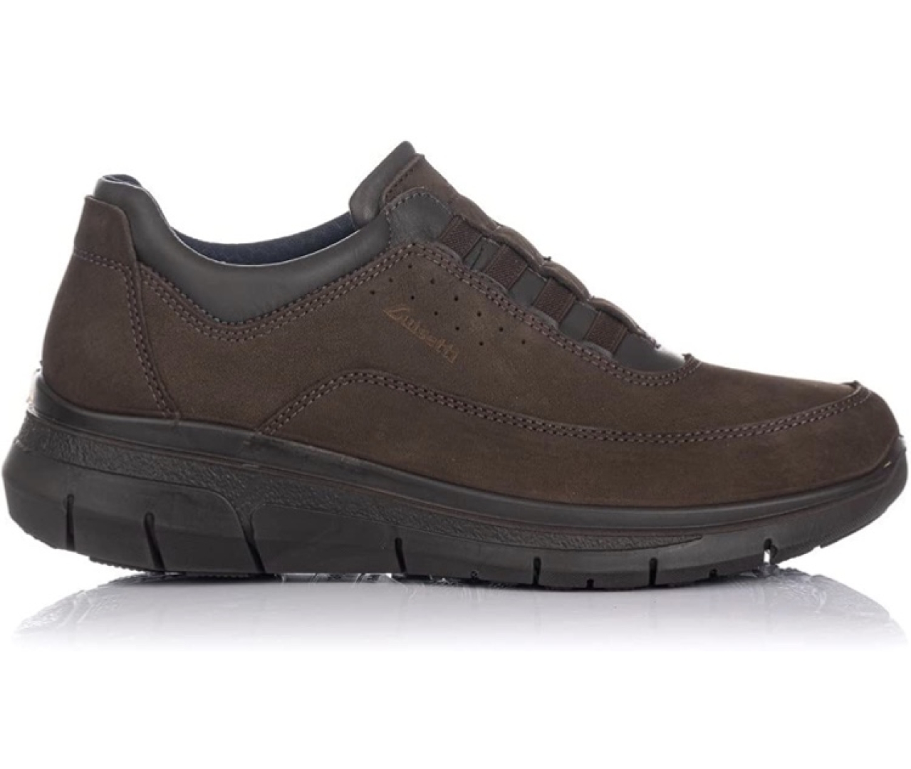 Zapato casual para hombre de piel en marrón de LUISETTI. D-276