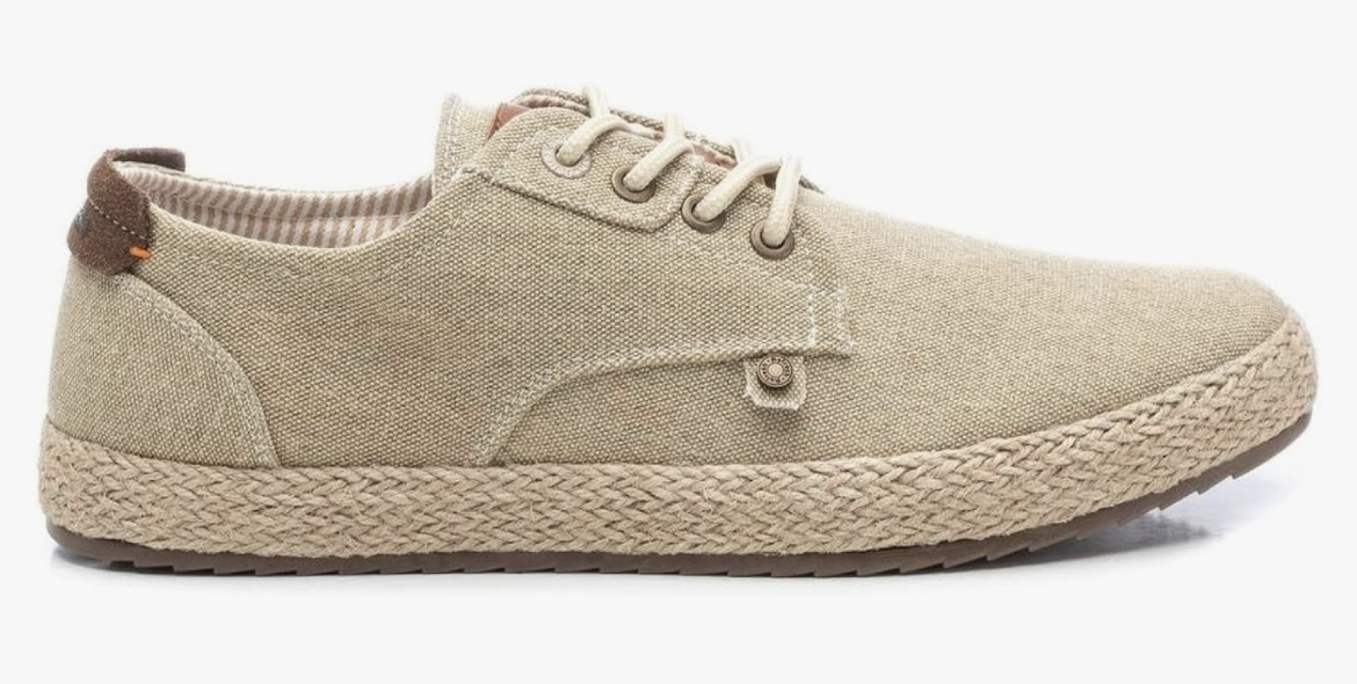 De REFRESHOES zapatillas casual para hombre en textil beige. H-424