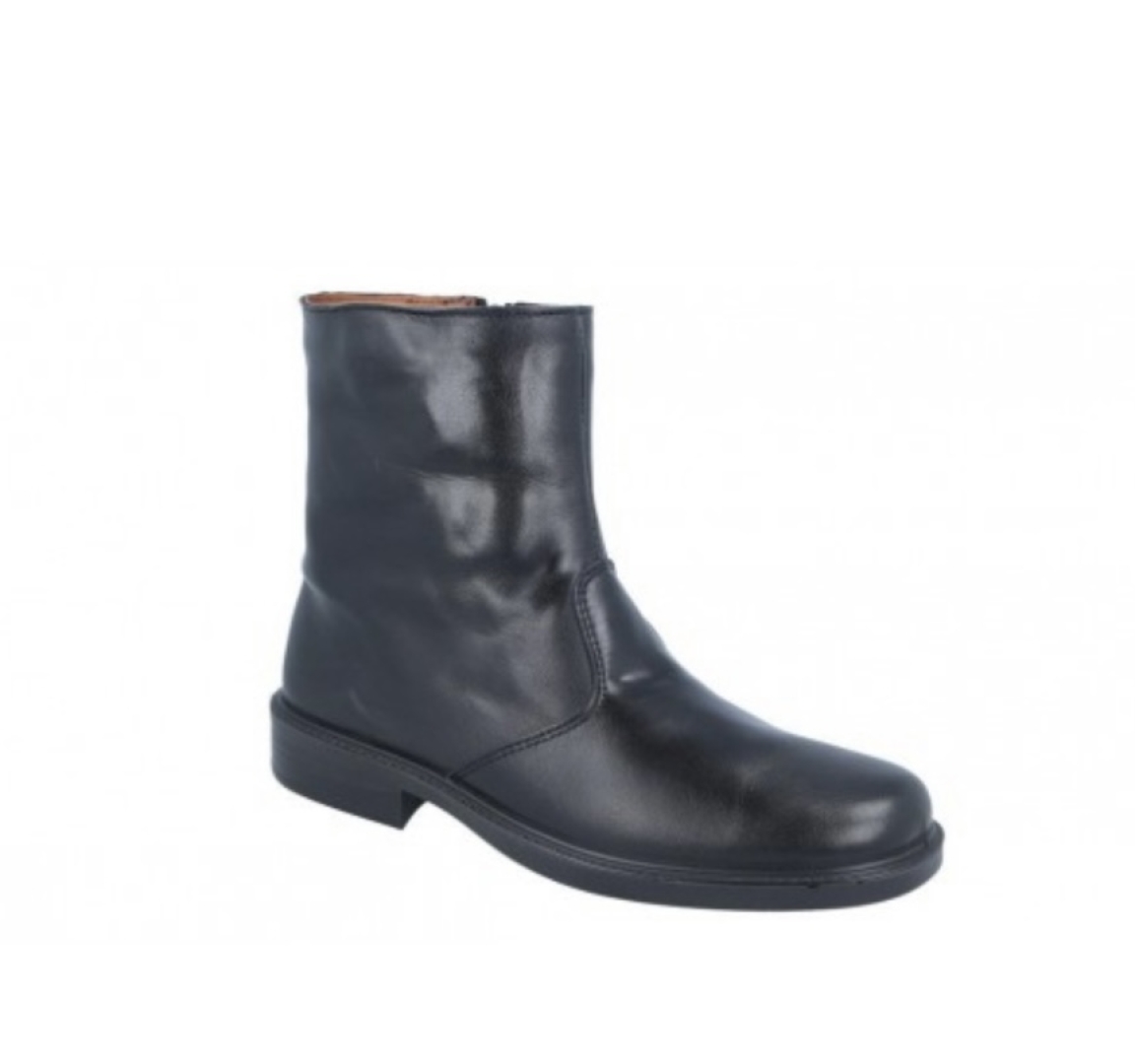 Bota para hombre en piel negra de LUISETTI 0152. H-354
