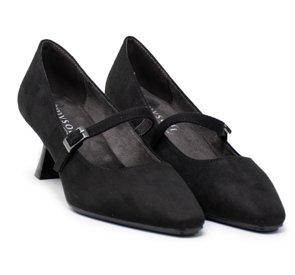 Zapato salón en negro de Mysoft 23M671. M-229