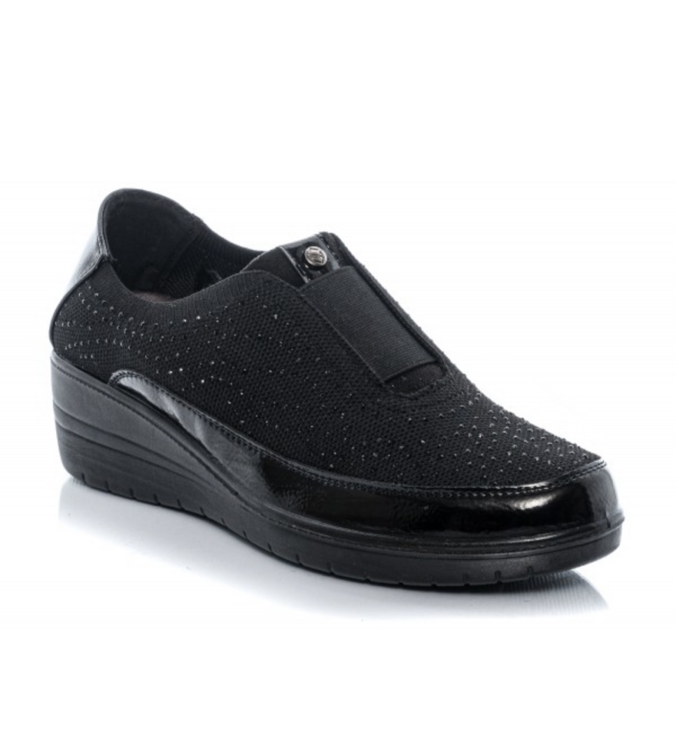 Zapato casual para mujer en negro de Mysoft 23M511. M-165