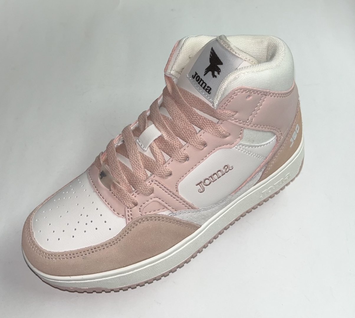 Bota deportiva para mujer en blanco y rosa C180 de JOMA. D-161