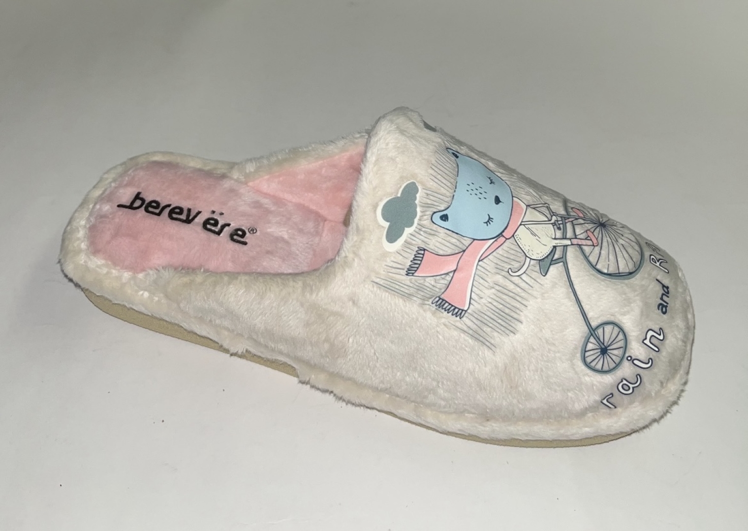 Zapatillas de casa especial parquet para mujer en beige de BEREVERE. T-681