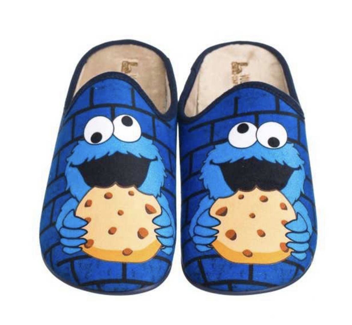 Zapatillas para hombre con dibujo del Monstruo de las galletas de VULCA BICHA. T-709
