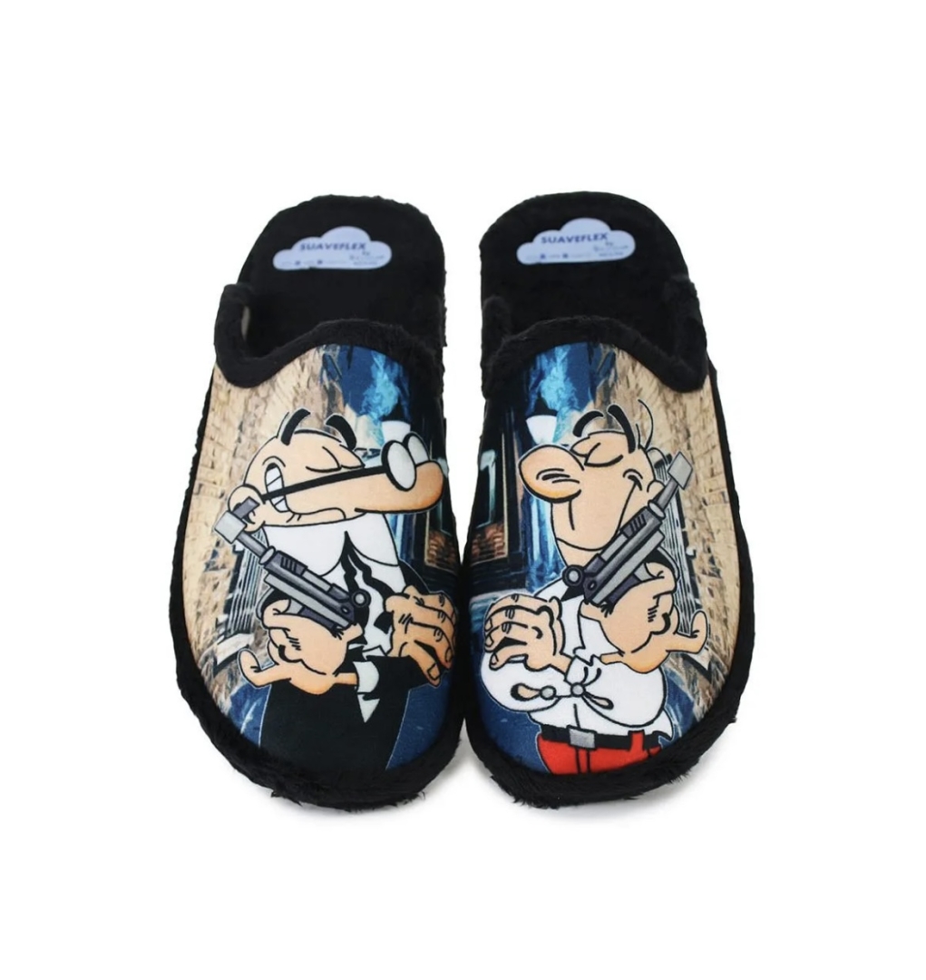 Zapatillas para hombre inspiradas en MORTADELO Y FILEMÓN de SUAVEFLEX. T-703