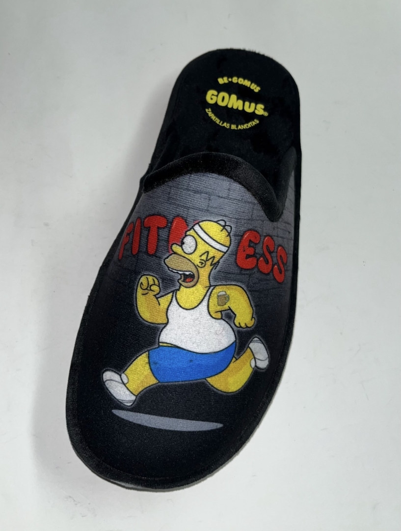 Zapatillas especial parquet para hombre de HOMER SIMPSON fabricadas por GOMUS.T-696