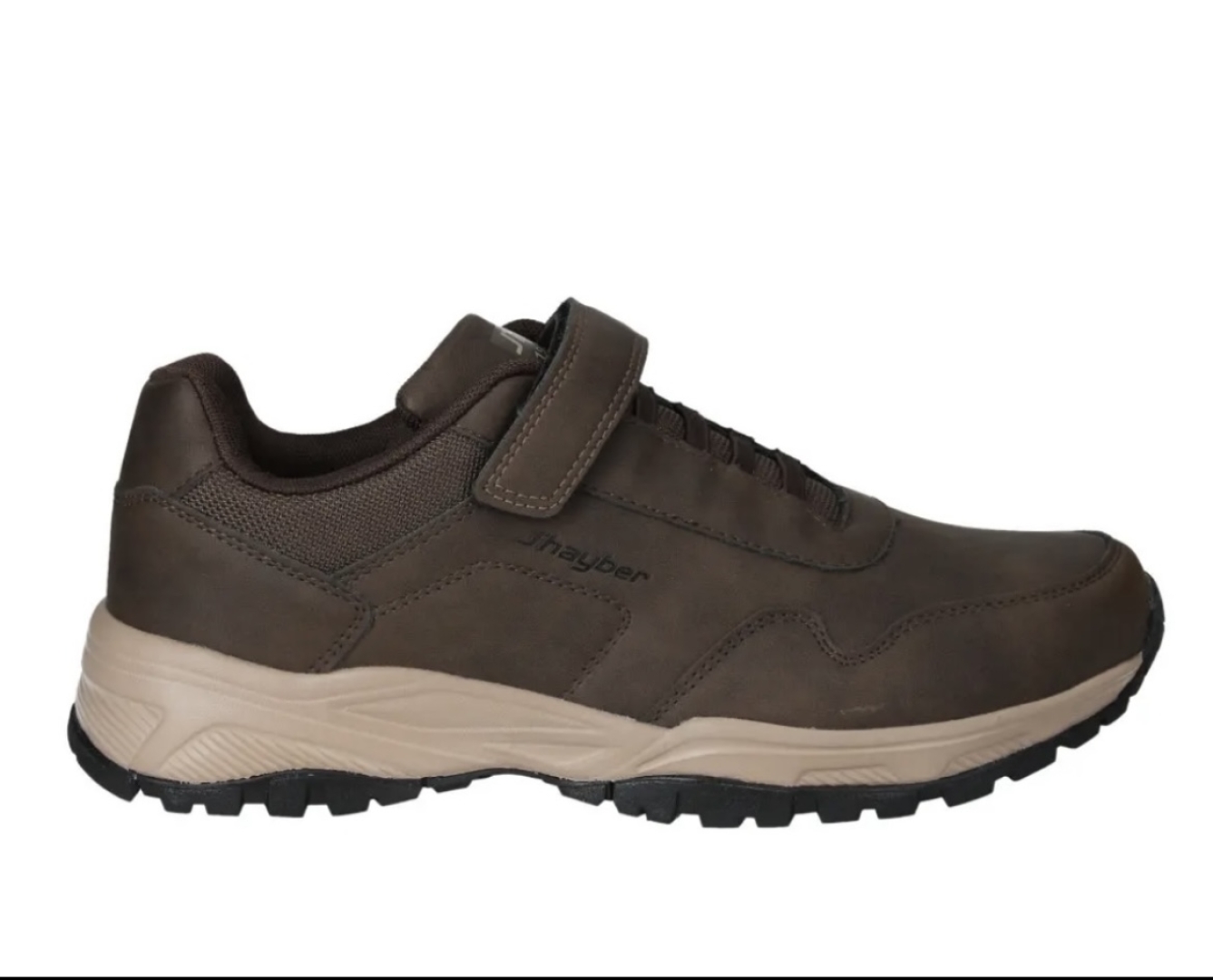 Zapato deportivo para hombre en marrón con belcros Charca de J’HAYBER. H-472