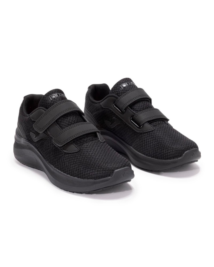 Zapatillas deportivas en nylon negro con belcro N100 de JOMA. D-223