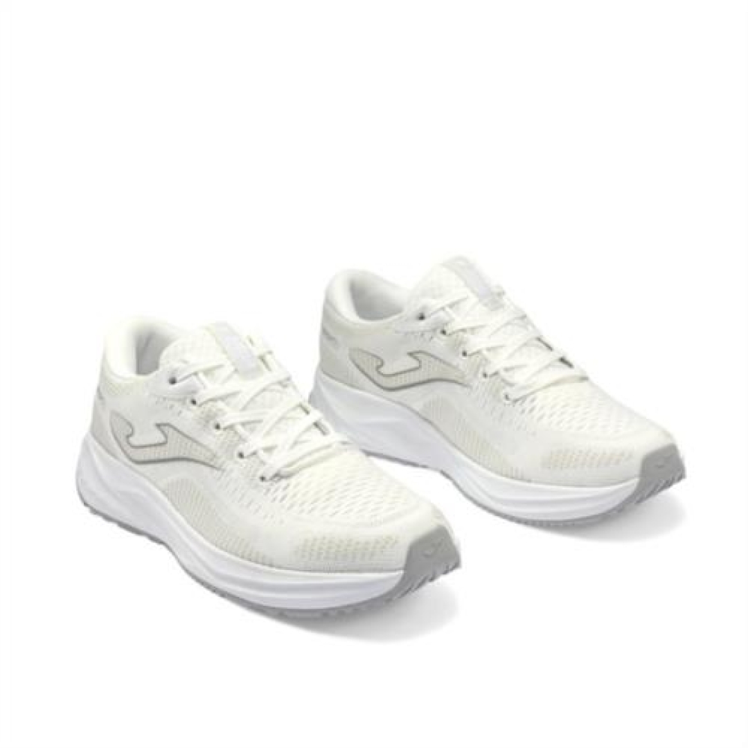 Deportivos runing para mujer en tejido técnico blanco Neón de JOMA. D-229