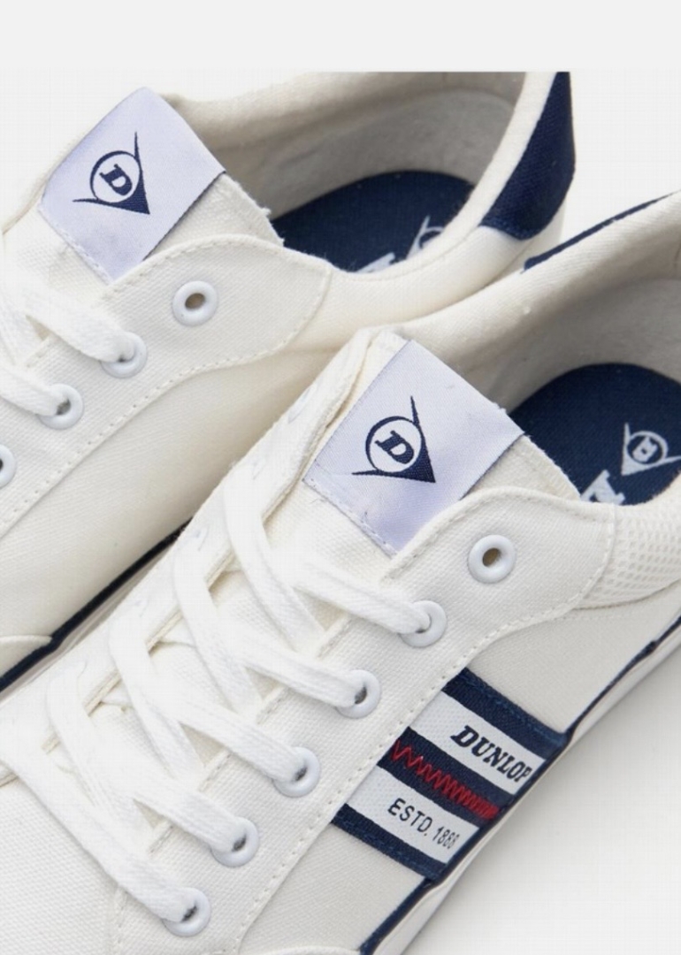 Zapatillas para hombre en textil blanco 36105 de DUNLOP. T-003