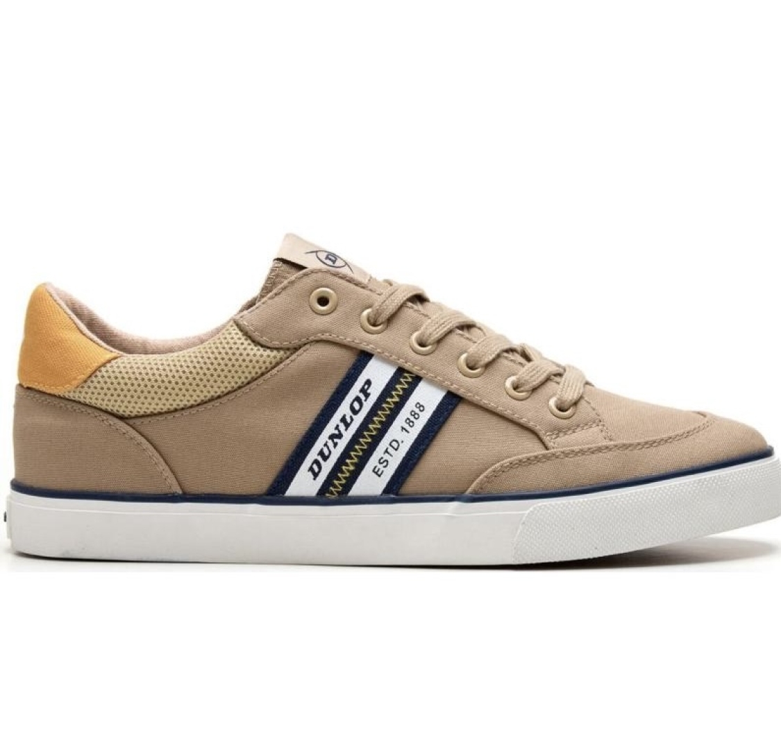Zapatillas casual para hombre en textil taupe 36105 de SPAGNOLO. T-004
