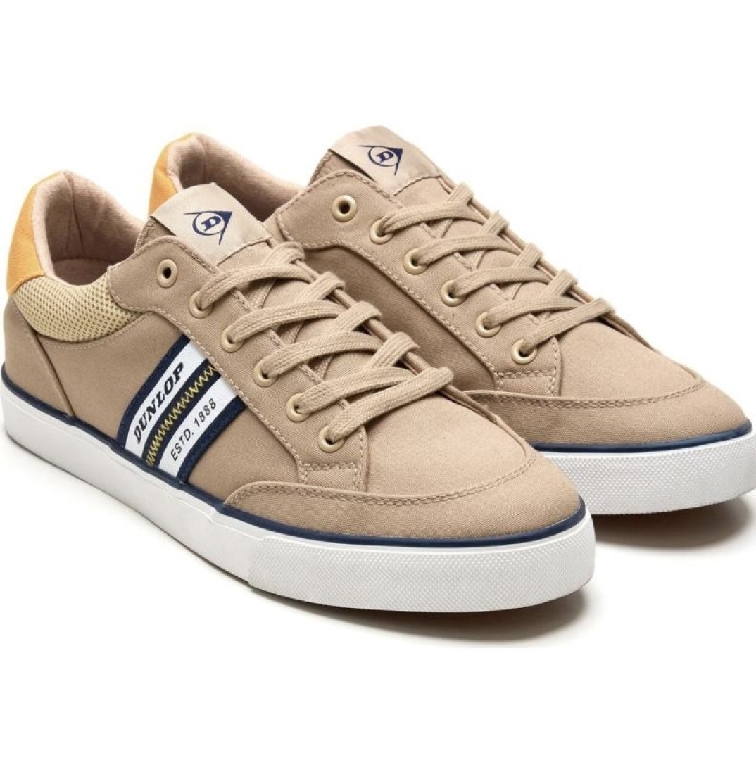 Zapatillas casual para hombre en textil taupe 36105 de SPAGNOLO. T-004