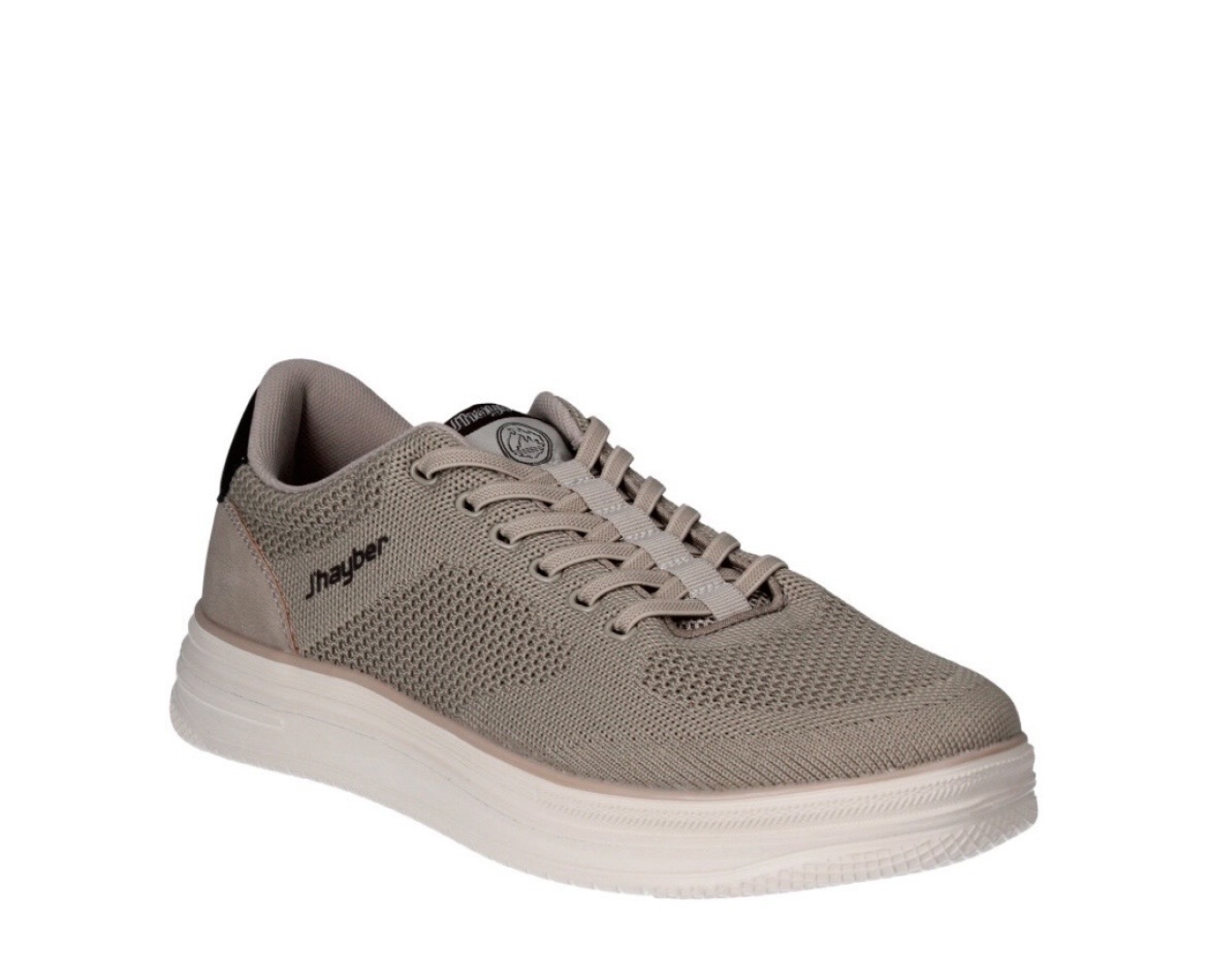 Deportivos confort para hombre en textil beige Caleza de J’HAYBER. D-235
