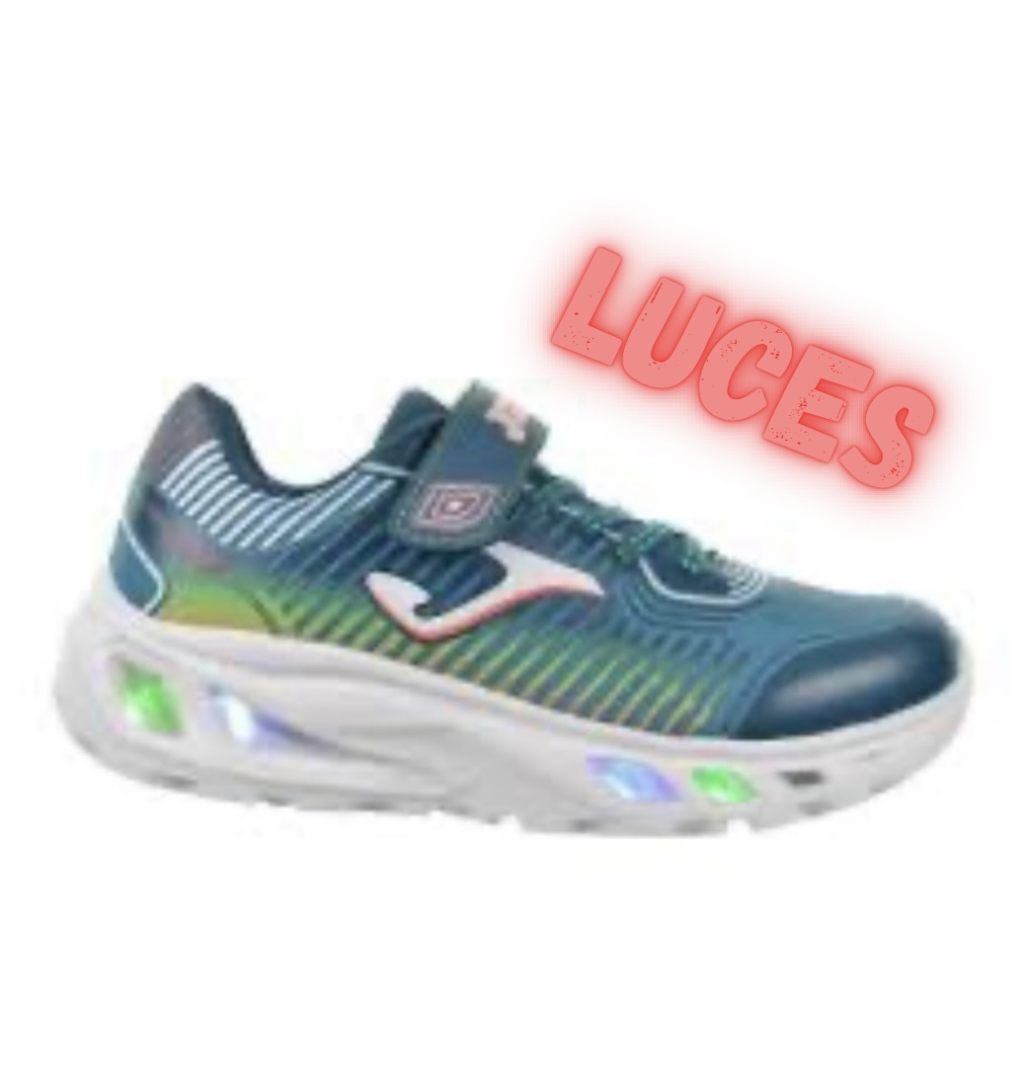 Zapatilla deportiva para niño con LUCES Aquiles de JOMA. D-061
