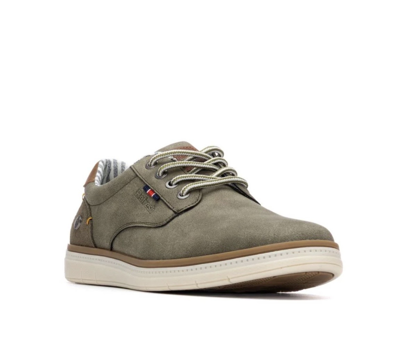 Zapato casual para hombre cordones en kaki 175557 de REFRESHOES. H-500