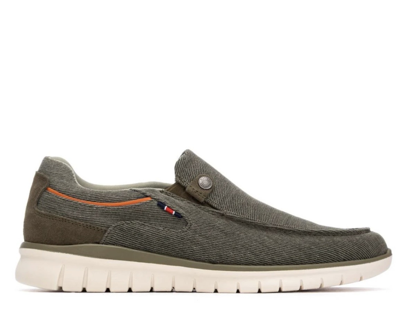 Mocasín para hombre en textil gris 175535 de REFRESHOES. H-501