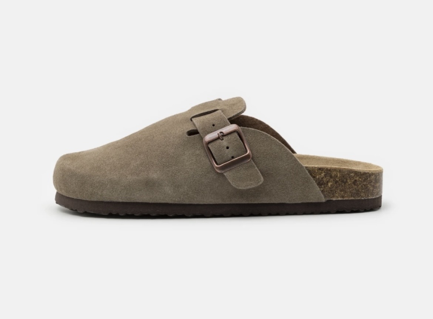 Zueco tipo zueco para mujer en piel taupe 0355 de KARNAK. M-015