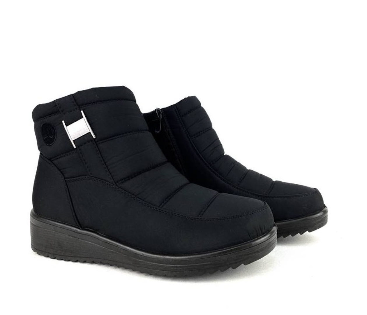 Botín forrado para mujer repelente al agua en negro PO6 de RELAX4YOU. M-474