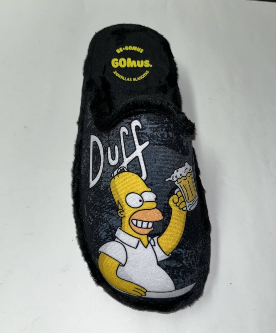 Zapatillas de casa con dibujo de Homer Simpson con suela especial parquet de GOMUS.T-524
