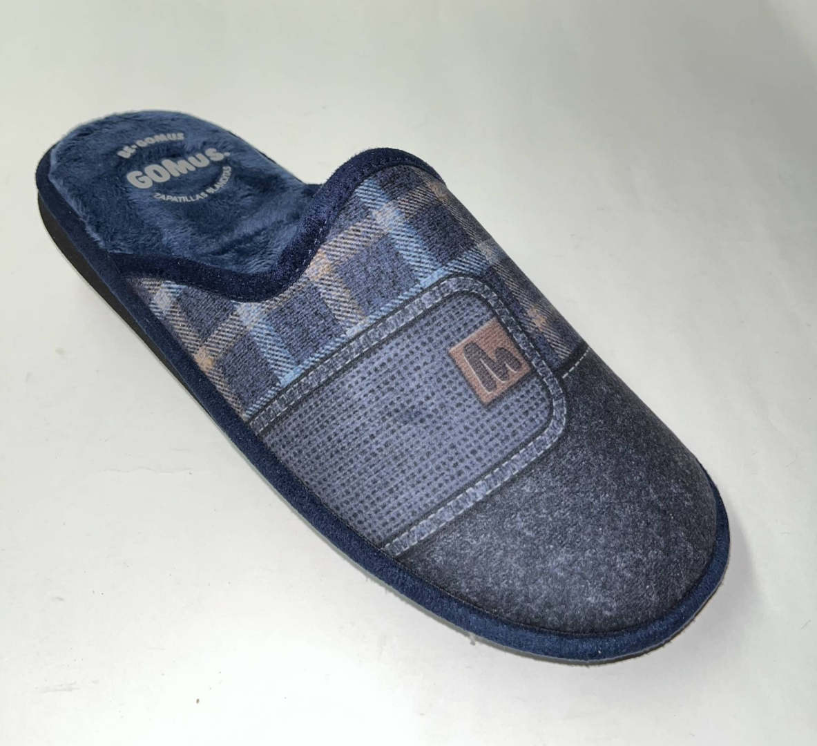 Zapatillas para hombre especial parquet en azul y gris de GOMUS.T-523