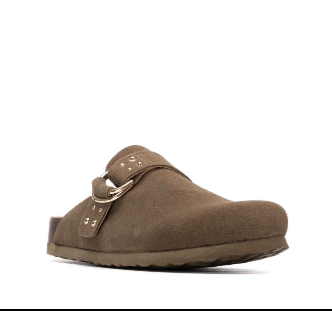Zueco bio en color marrón taupe 175008 de REFRESHOES. M-078