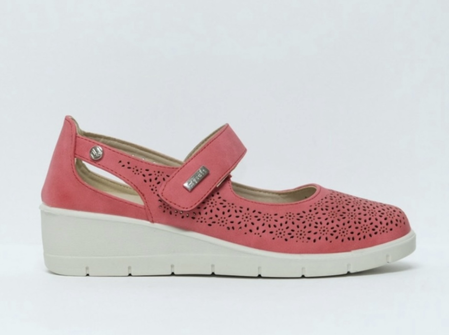 MYSOFT tipo Merceditas con belcro en rojo modelo 25M208. M-520