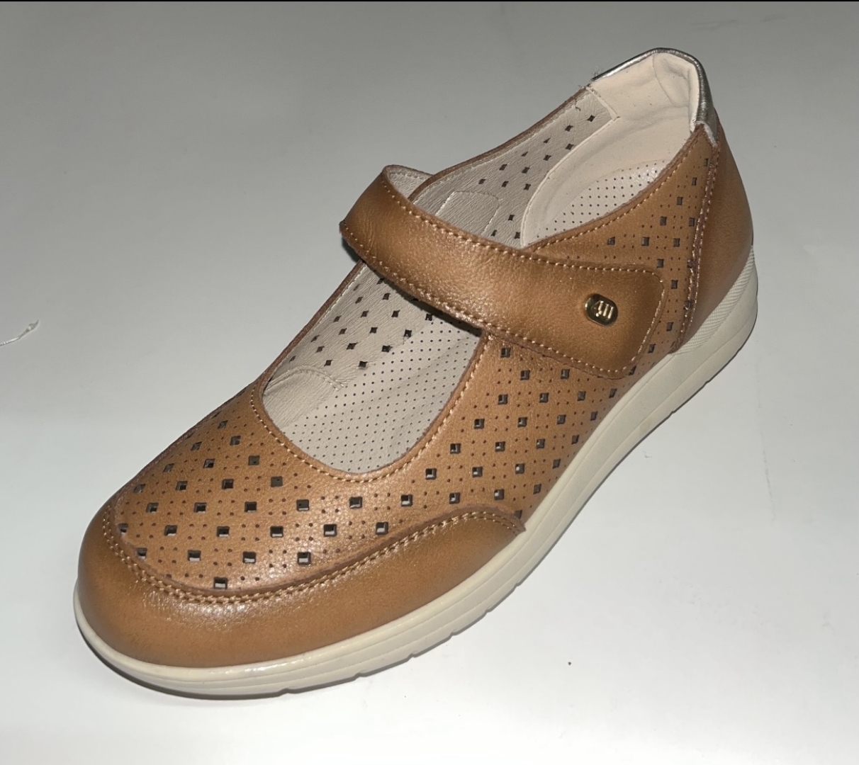 Merceditas confort en piel coló cuero R-17 de RELAX4YOU. M-538