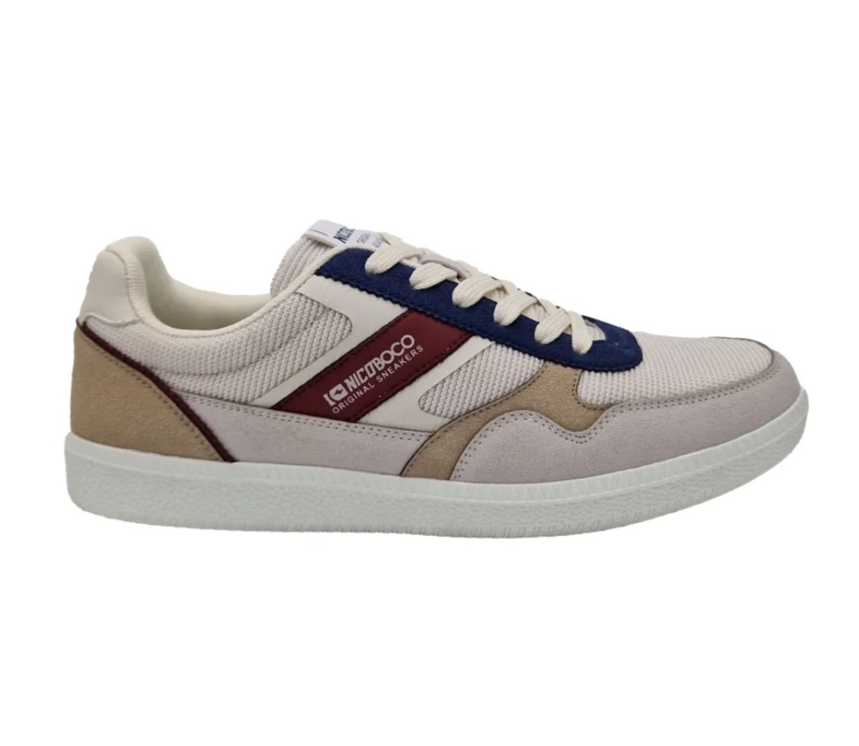 Zapato deportivo para hombre en blanco Melvin de NICOBOCO. H-442