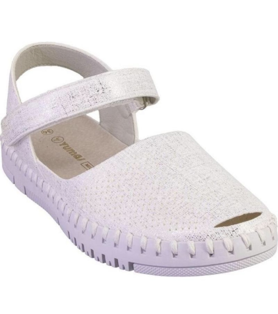 Deportivos de verano en piel blanco 52633 SYA de YUMAS. M-613