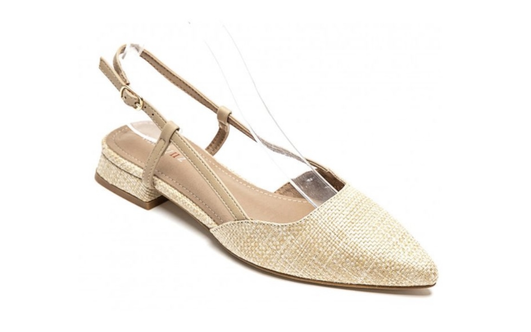 Manoletina abiertaen beige. M-622