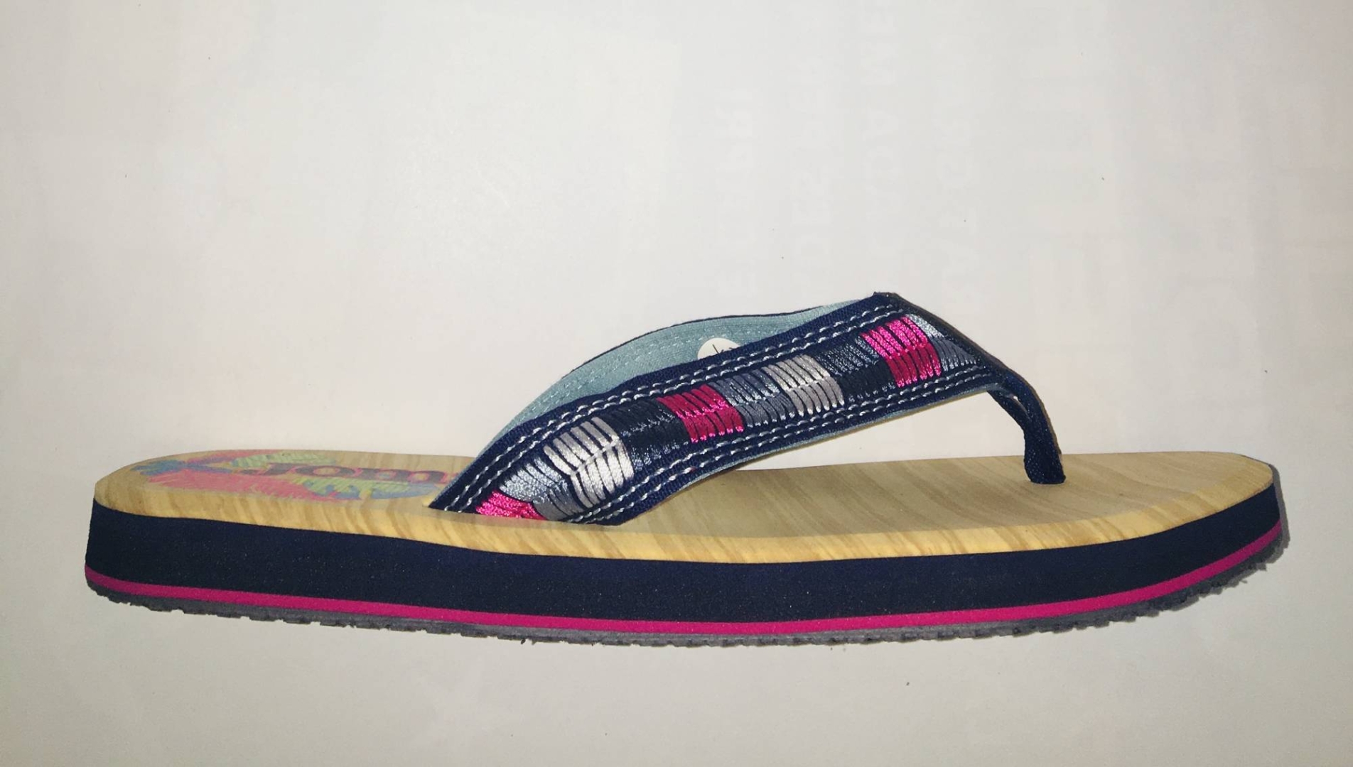 Chancla dedo para mujer en azul de JOMA. P-030