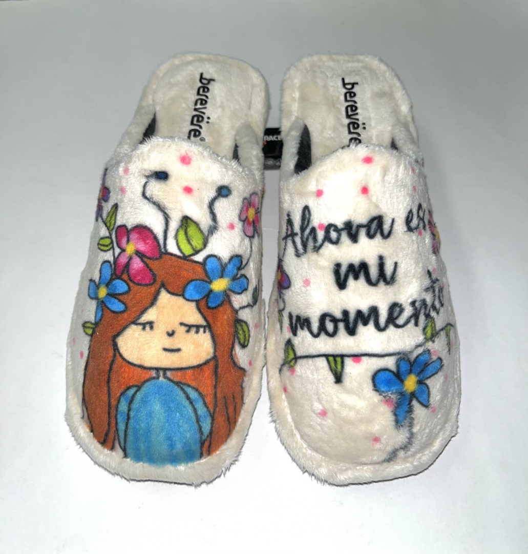 Zapatillas de invierno para mujer en gris de BEREVERE. T-486