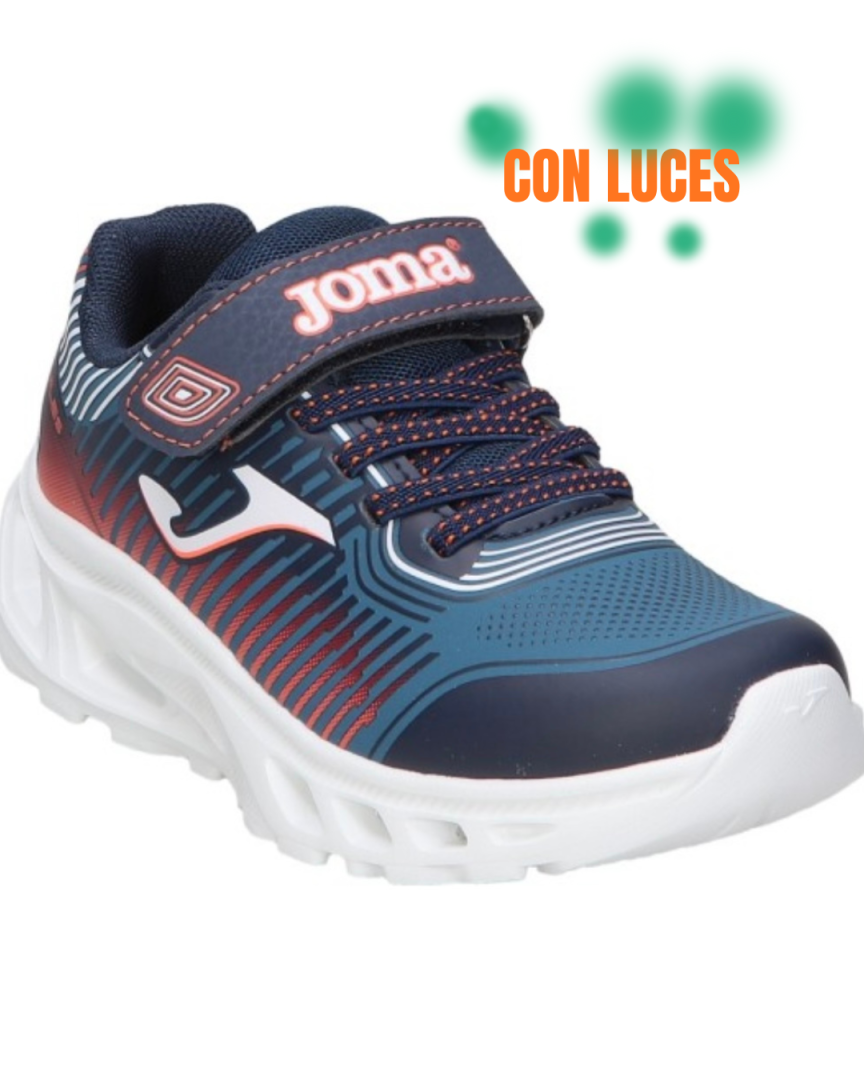 Deportivos con luces LED para niño/a Aquiles de JOMA. D-168