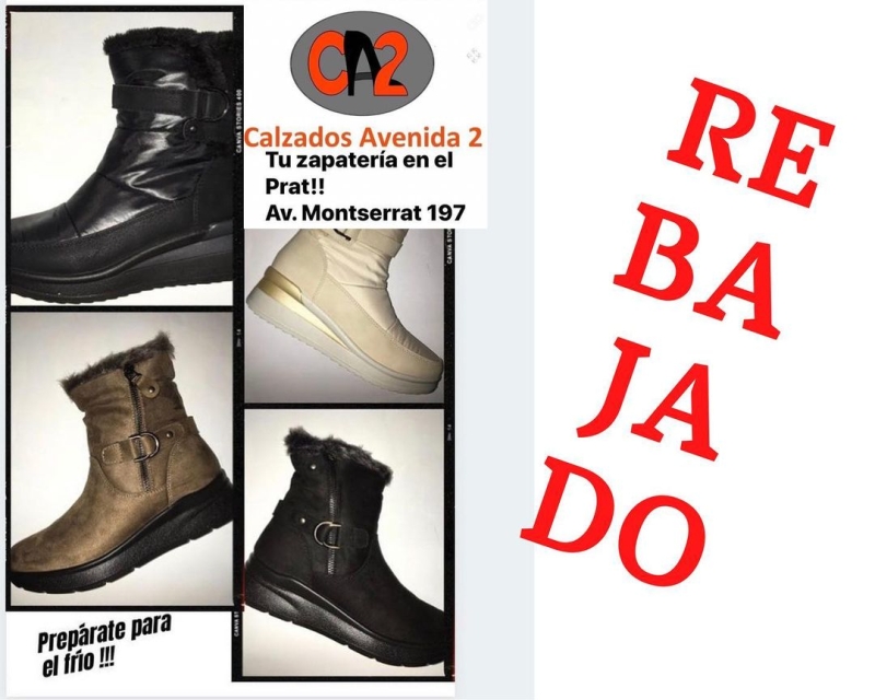 Que hace fr&iacute;o!!! CALZADOS AVENIDA 2 Avd. Montserrat 197 Cerca del Remolar #rebajas #rebaixados #rebajasinvierno #botas #botasmujer #elpratelmeullocalmon #elpratmola #elpratdellobregat #elprat #elpratgrancomer&ccedil; #calzadosavenida2