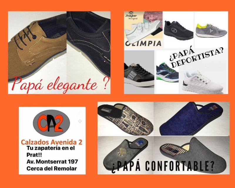 ¿Cómo quieres a papá? CALZADOS AVENIDA 2 Avd. Montserrat 197 Cerca del Remolar #www.calzadosavenida2.com #zapatoshombre #deportivoshombre #zapatillascasa #zapatillashombre #muyter #gemagarcia #molinossur #joma #jomavitaly #yumas #yumasdublín #diadelpadre #19demarzo #elprat #elpratdellobregat #elpratmola #elpratelmeullocalmon #elpratgrancomerç #elpratcomerç #comerçlocal #calzadosavenida2