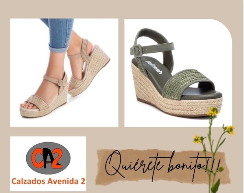 Mira qué preciosidades nos han llegado!!! A que ya sabes con qué te las vas a poner!!! Seguro!!! Porque quedan bien con cualquier look!!! calzadosavenida2.com Avd. Montserrat 197 Cerca del Remolar #refresh #ss22 #tendencias #sandalias #sandaliascuña #sandaliasplataforma #verano #shoes #sandaliasyute #santboi #cornella #gava #elprat #elpratdellobregat #elpratgrancomerç #elpratcomerç #viladecans #decomprat #calzadosavenida2