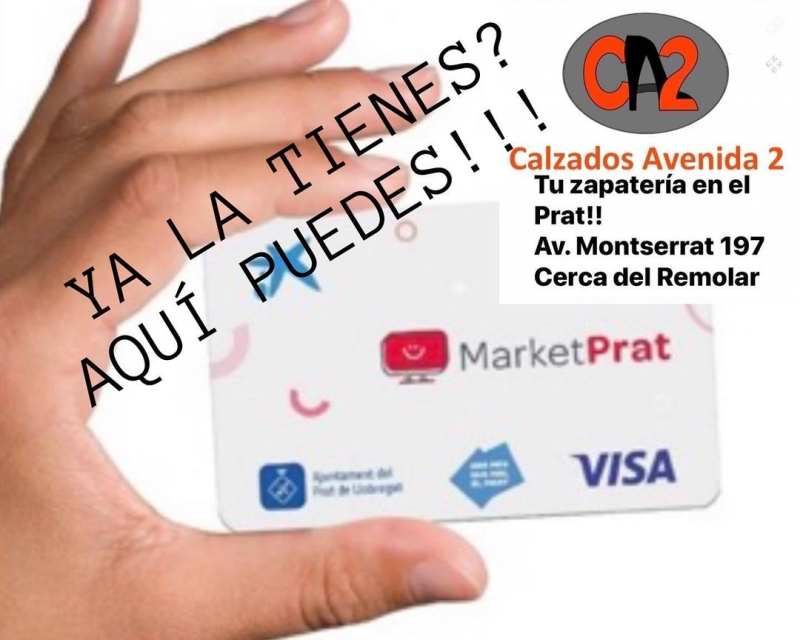 Ya tienes tu tarjeta MARKETPRAT??? calzadosavenida2.com Avd. Montserrat 197 Cerca del Remolar #marketprat #calzado #zapatos #sandalias #zapatillas #deportivos #pratgrancomerç #elprat #elpratdellobregat #elpratelmeullocalmon #elpratcomerç #comerçlocal #calzadosavenida2