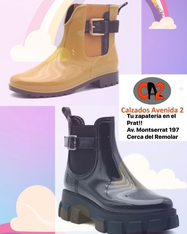 Prepárate para la lluvia pero con estilo!!! calzadosavenida2 Avd. Montserrat 197 Cerca del Remolar #lluvia #botaslluvia #botasdelluvia #botasdeagua #botasdegoma #elpratcomerç #elpratalmeullocalmon #elprat #elpratgrancomerç #elpratdellobregat #castelldefels #castelldefelsplatja #castelldefelsplaya #castelldefelspueblo #gava #gavaplaya #viladecans #viladecanscomerç #santboidellobregat #santboi #cornella #hospitalet #hospitaletcomerç #calzadosavenida2