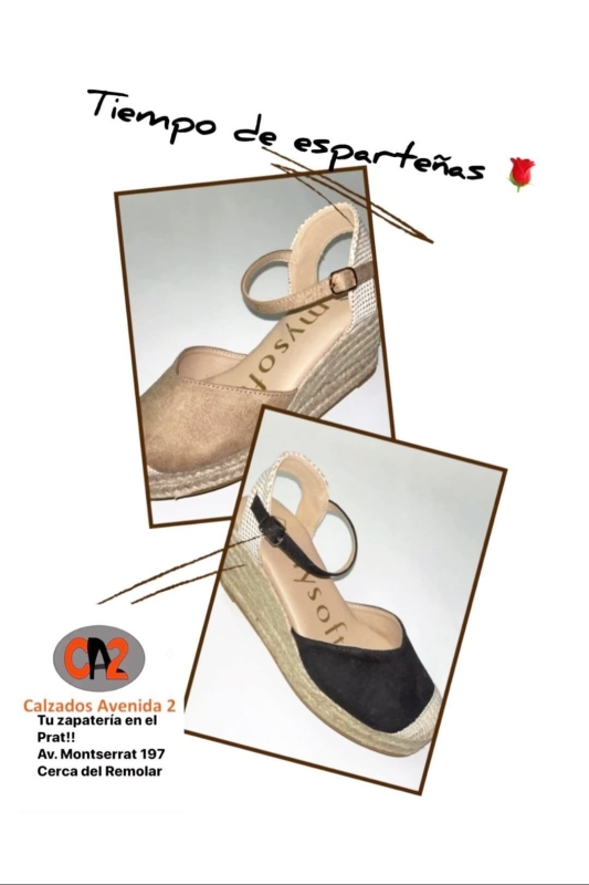 Eleva tus loocks!!! CazadosAvenida2.com #mysoftshoes #mysoft #espardeñas #esparteñas #valencianas #alpargatas #elpratcomerç #elpratdellobregat #elprat #elpratgrancomerç #viladecans #santboi #castelldefels #calzadosavenida2
