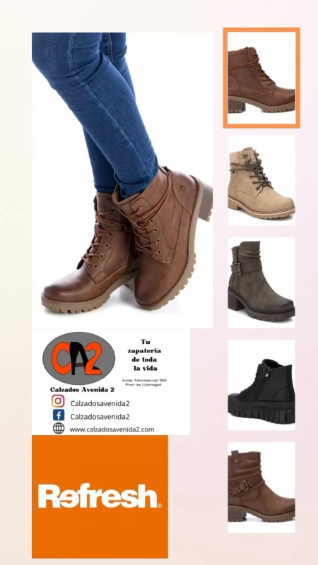 Levanta tus looks con REFRESH!!! CALZADOSAVENIDA2.COM Avda. Montserrat 199 Cerca del Remolar #refresh #botas #botines #otoño #santboi #elpratdellobregat #elprat #castelldefels #viladecans #elpratgrancomerç #hospitalet #cornella #elpratelmeullocalmon #calzadosavenida2